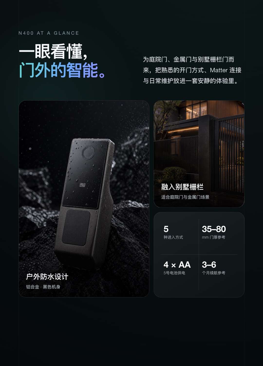 JINK Lock N400 · 产品特点