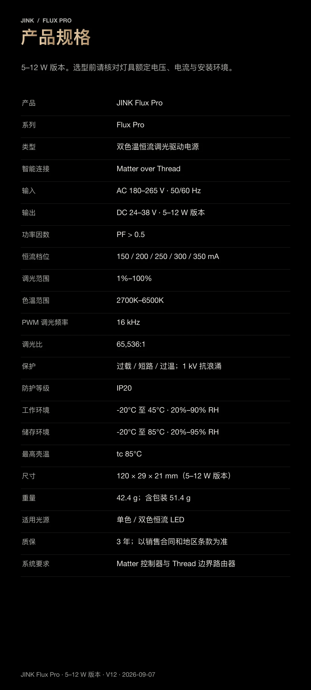 JINK 智能照明驱动 Flux Pro 中文产品资料,第 29 部分