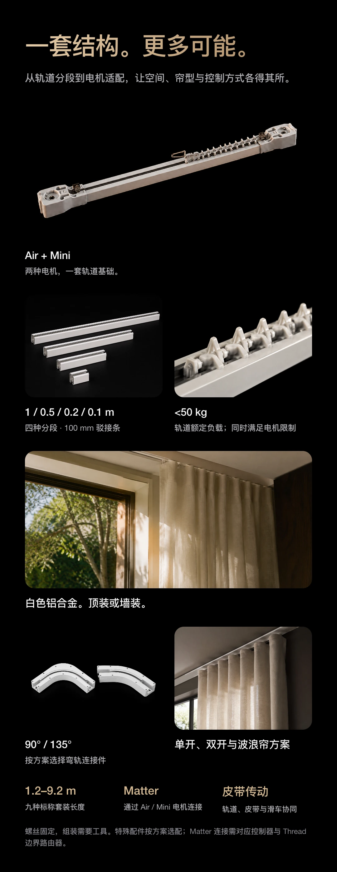 JINK 组合式窗帘轨道 Nexus Track 中文产品详情，第 2 部分