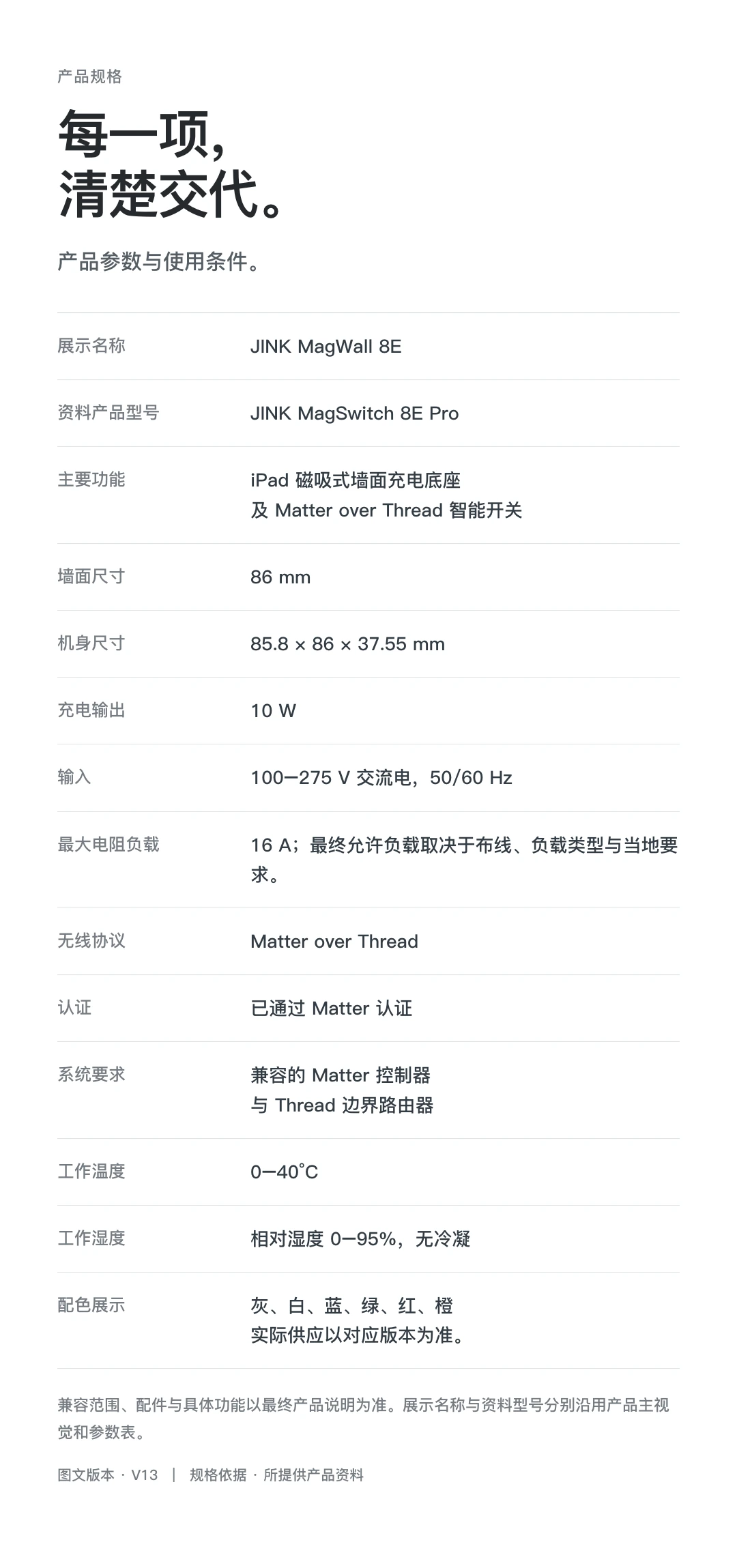 JINK 磁吸墙面充电开关 MagSwitch 8E Pro 中文产品资料，第 19 部分