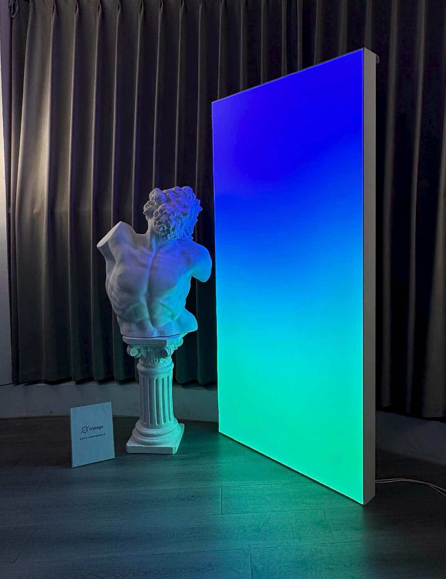JINK × trytogo Gradient Light Curtain: blue, cyan and green
