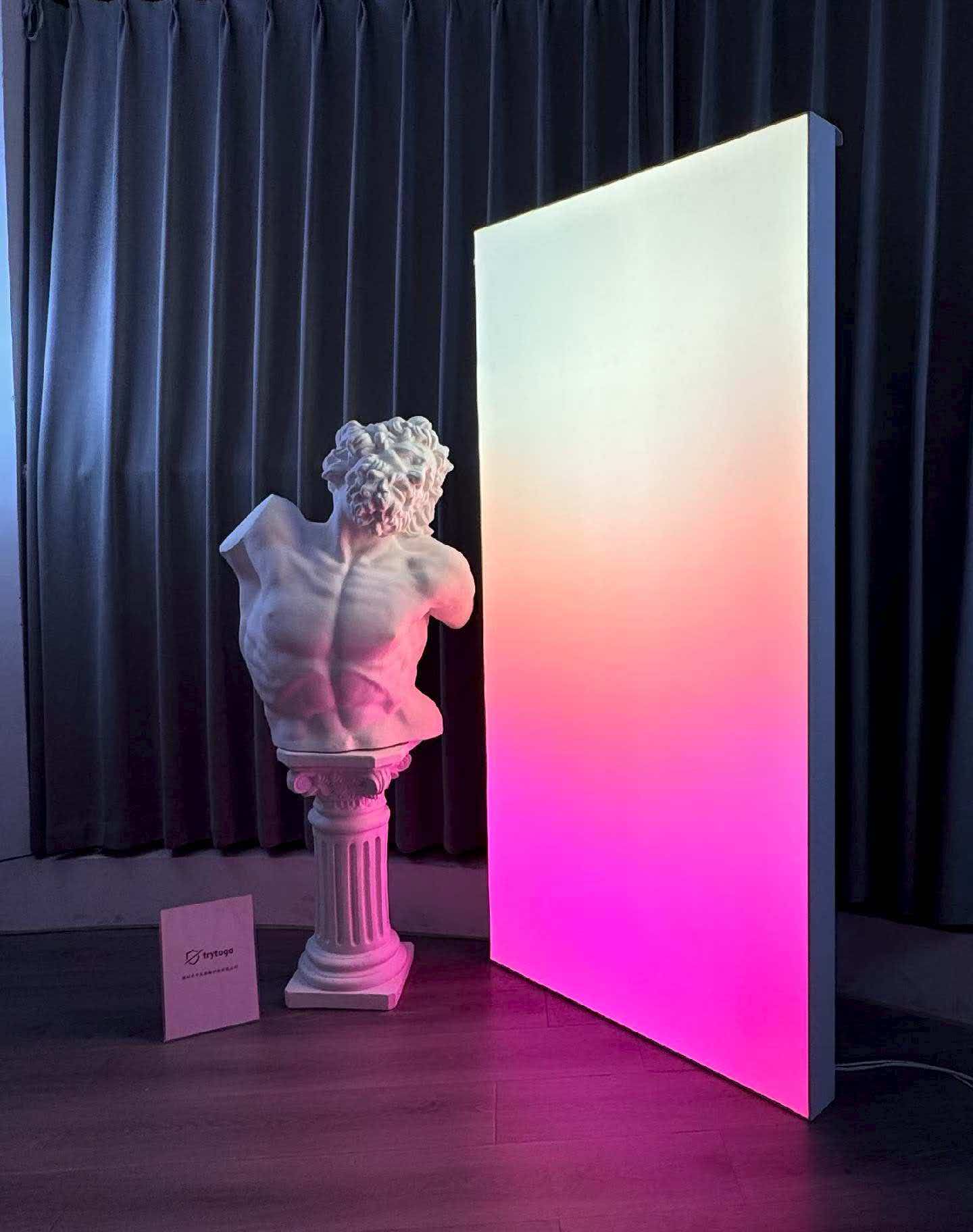 JINK × trytogo Gradient Light Curtain: warm white and pink
