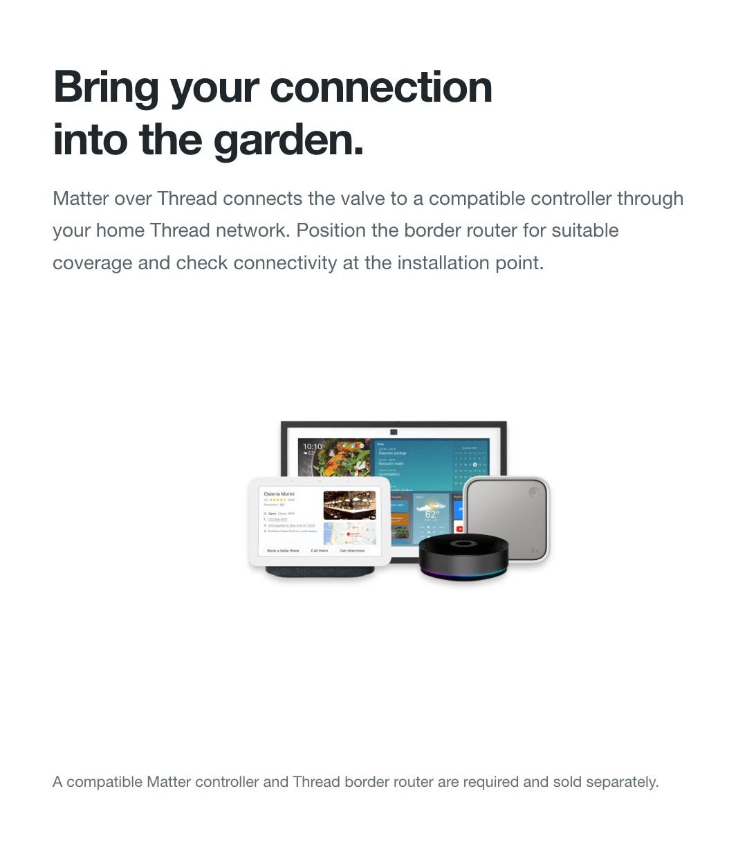 Bring your connection into the garden.