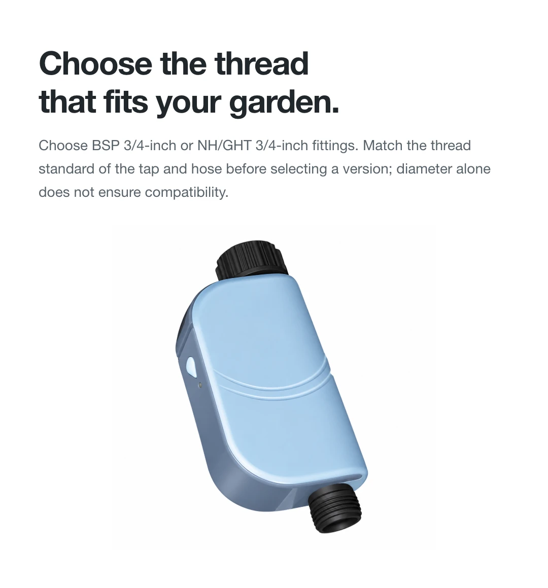 Choose the thread that fits your garden.