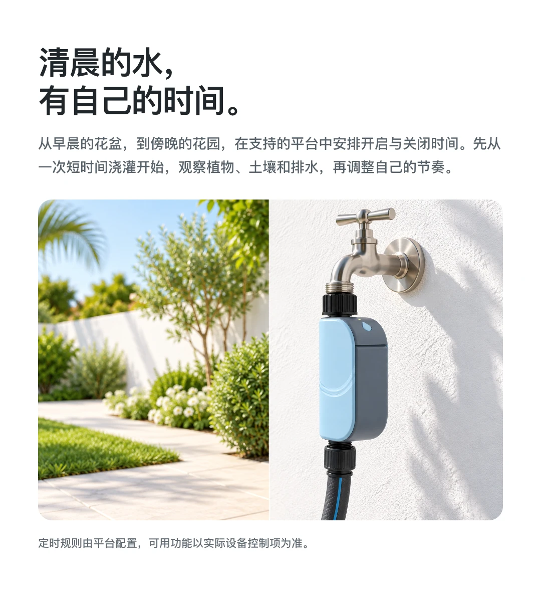 清晨的水， 有自己的时间。