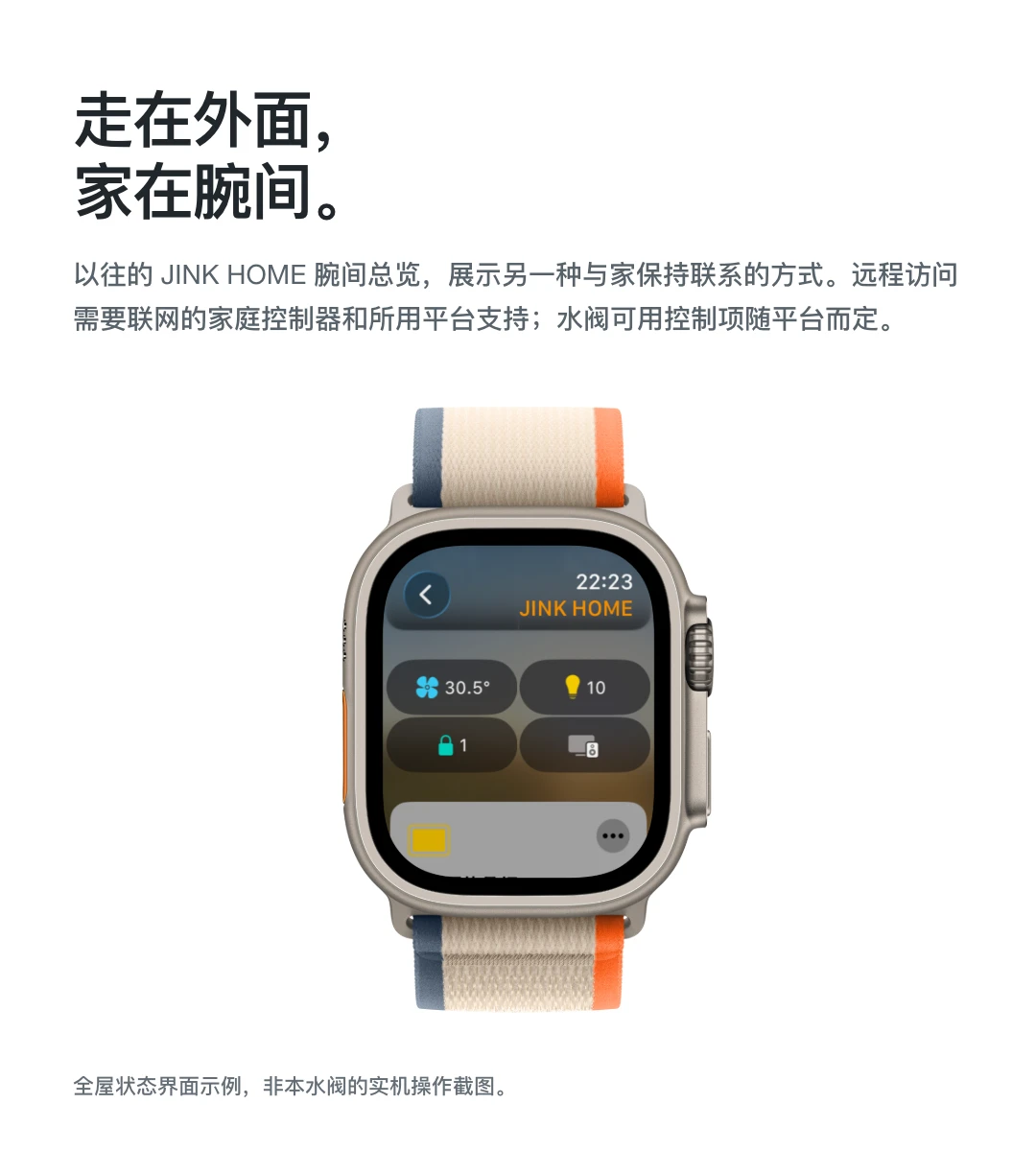 走在外面， 家在腕间。