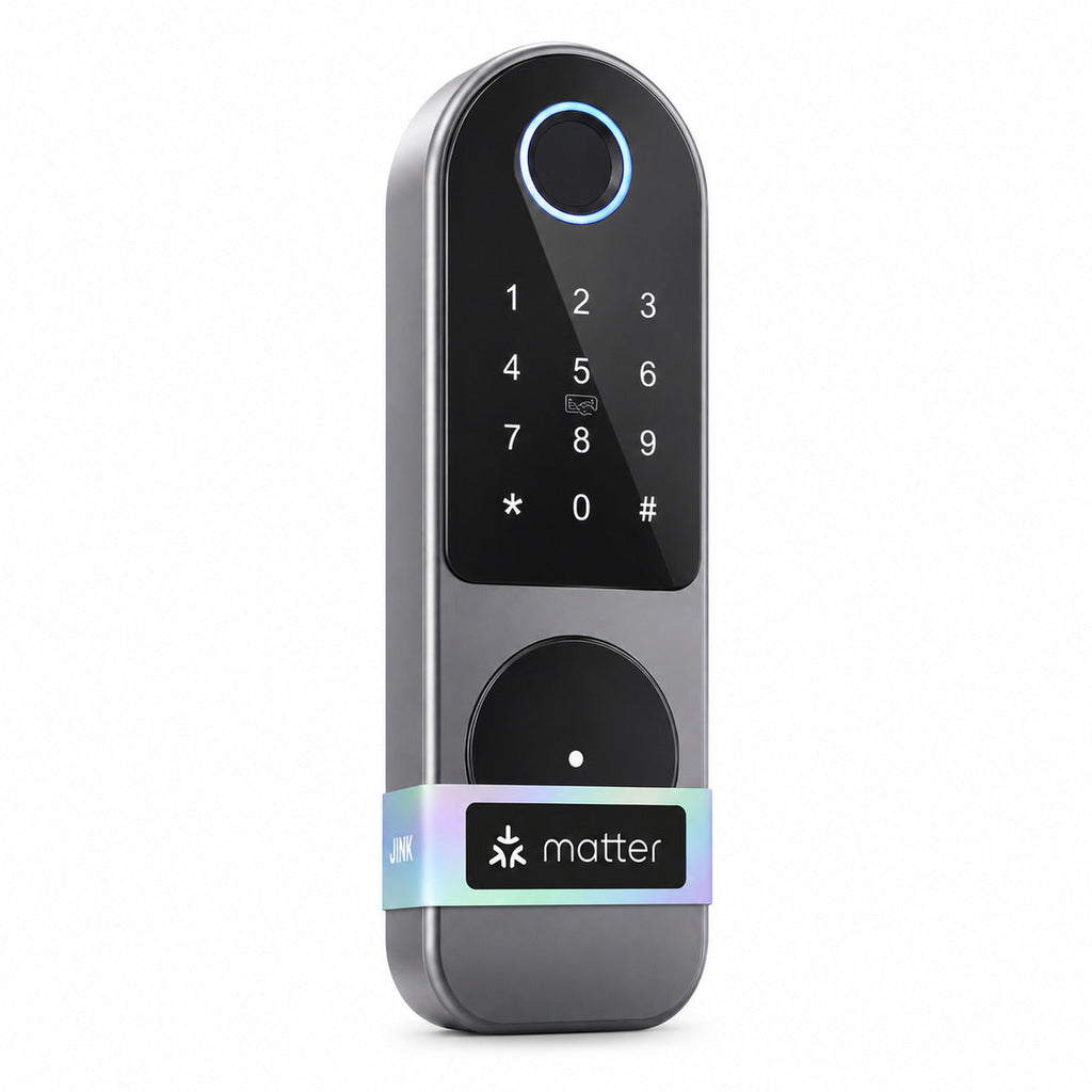 JINK Gate Lock H4 smart gate lock — standardized 1x1 media