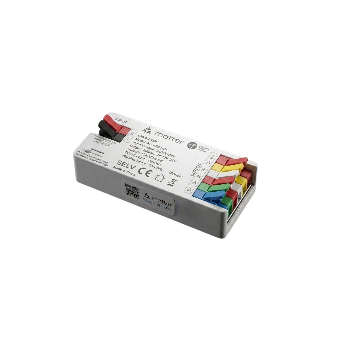JINK Flux DC RGBCW smart LED driver — standardized 1x1 media