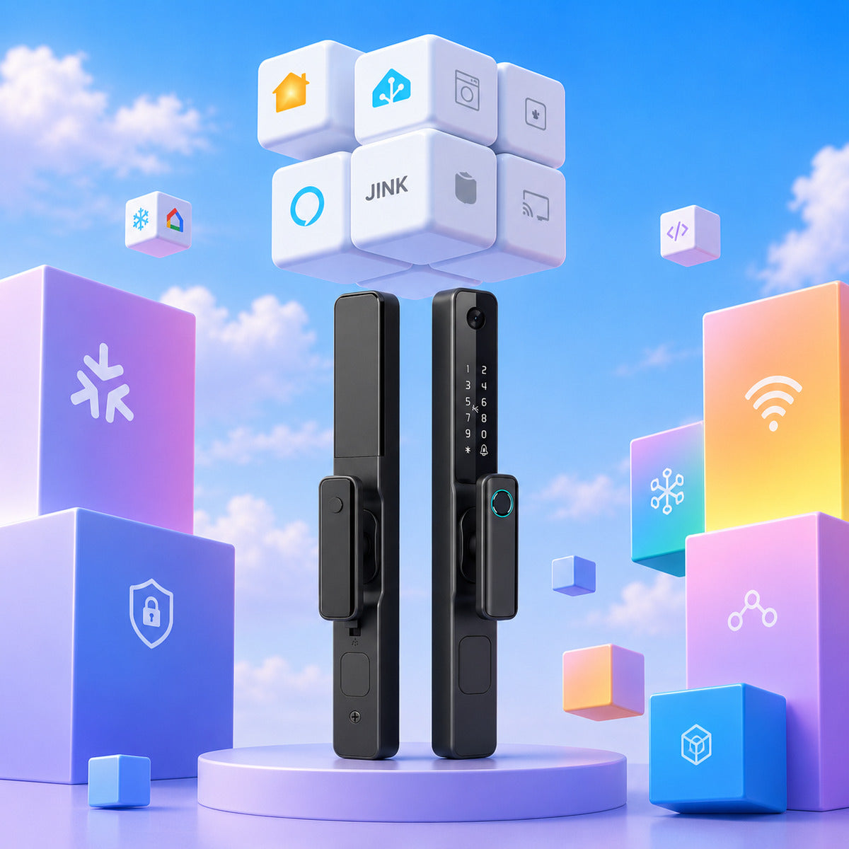 JINK Door Lock H22 — standardized 1x1 media