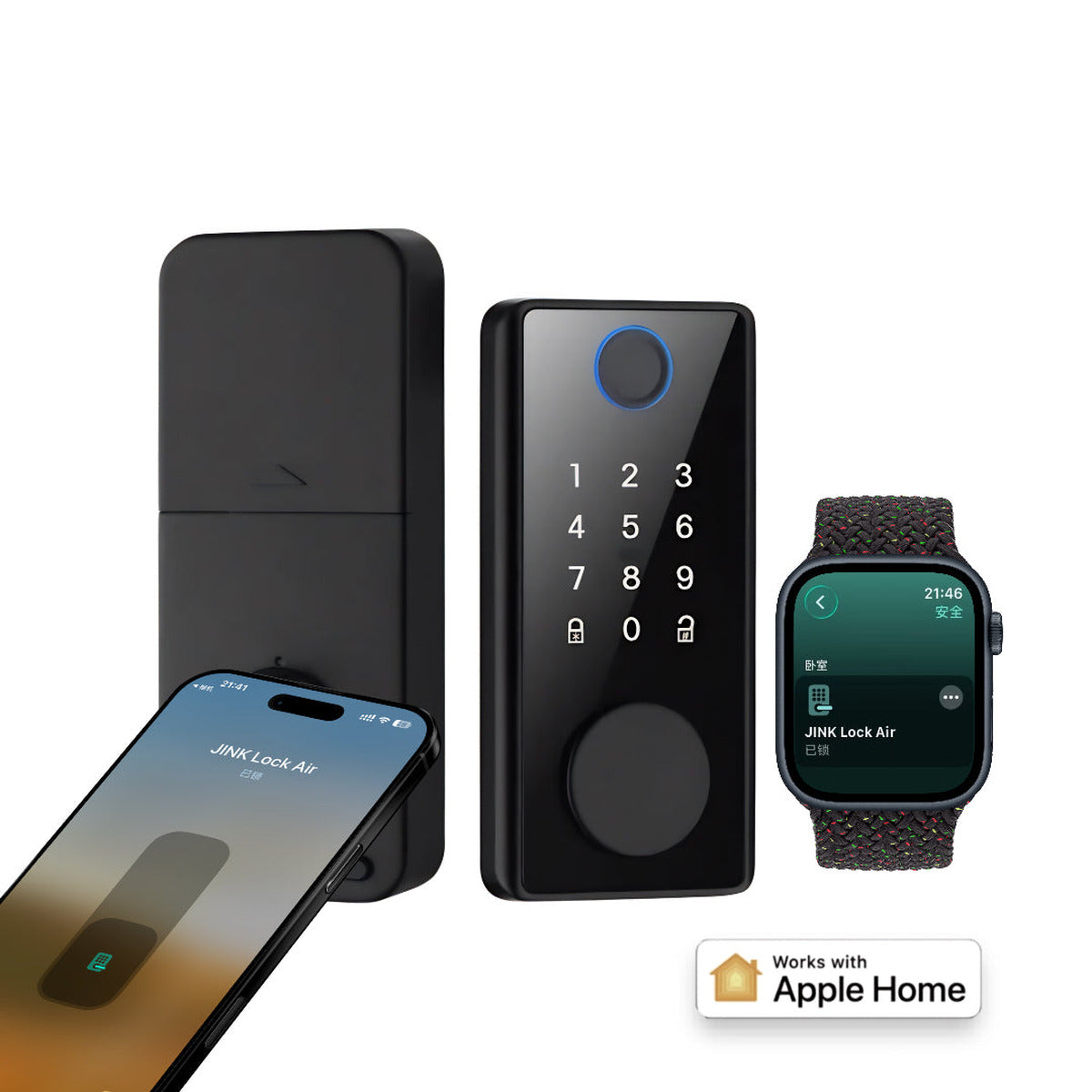 JINK Door Lock B100 — standardized 1x1 media