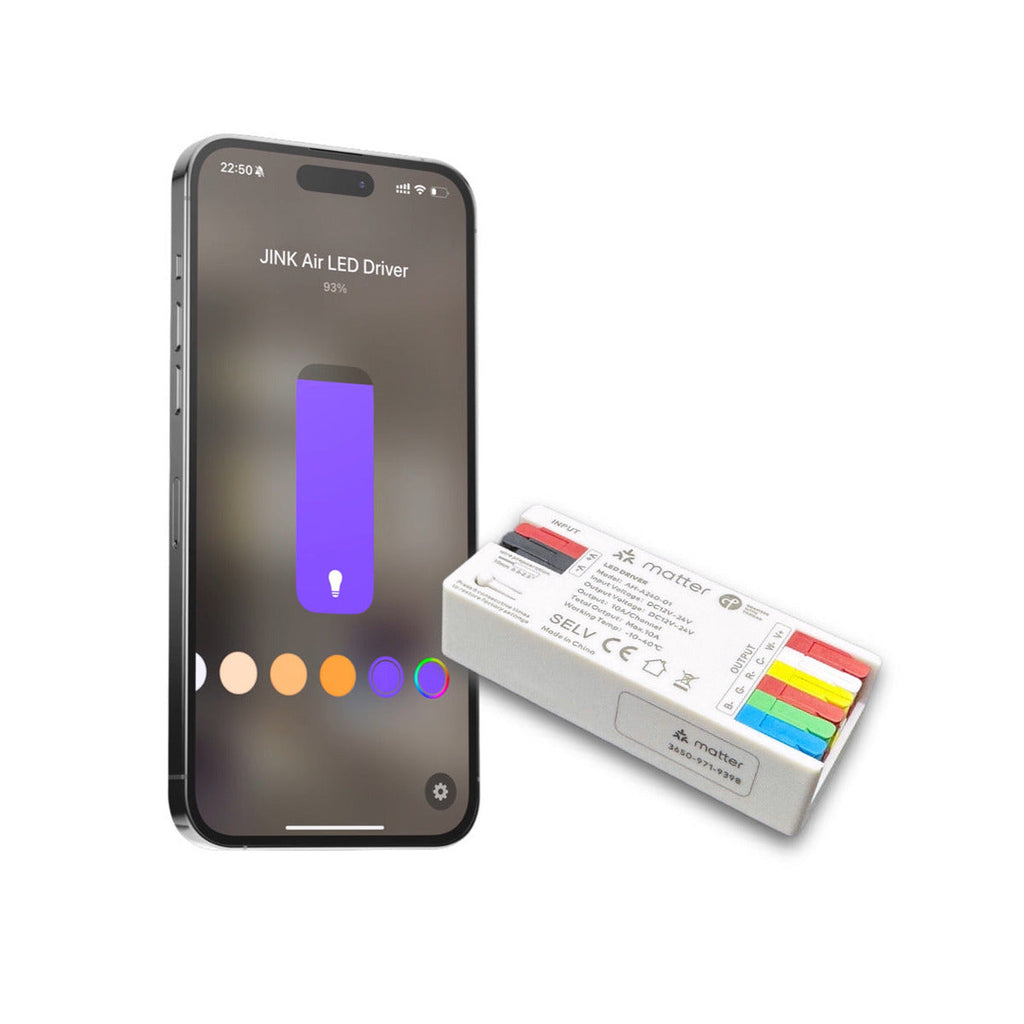 JINK Flux DC RGBCW — Smart Lighting Driver — standardized 1x1 media