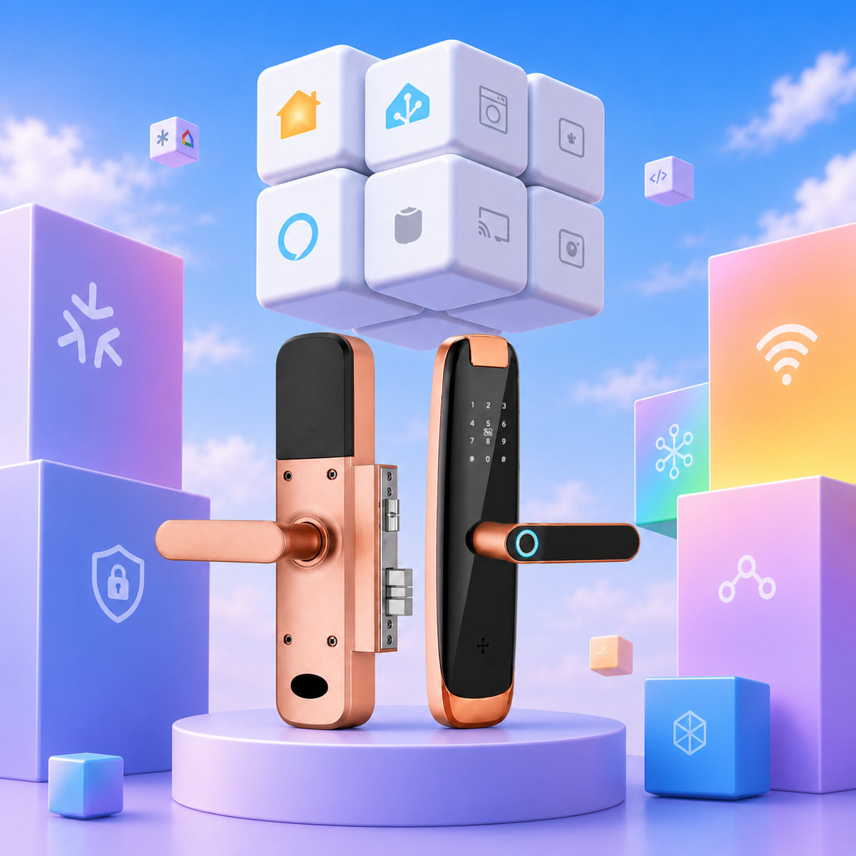JINK Door Lock H03 — standardized 1x1 media