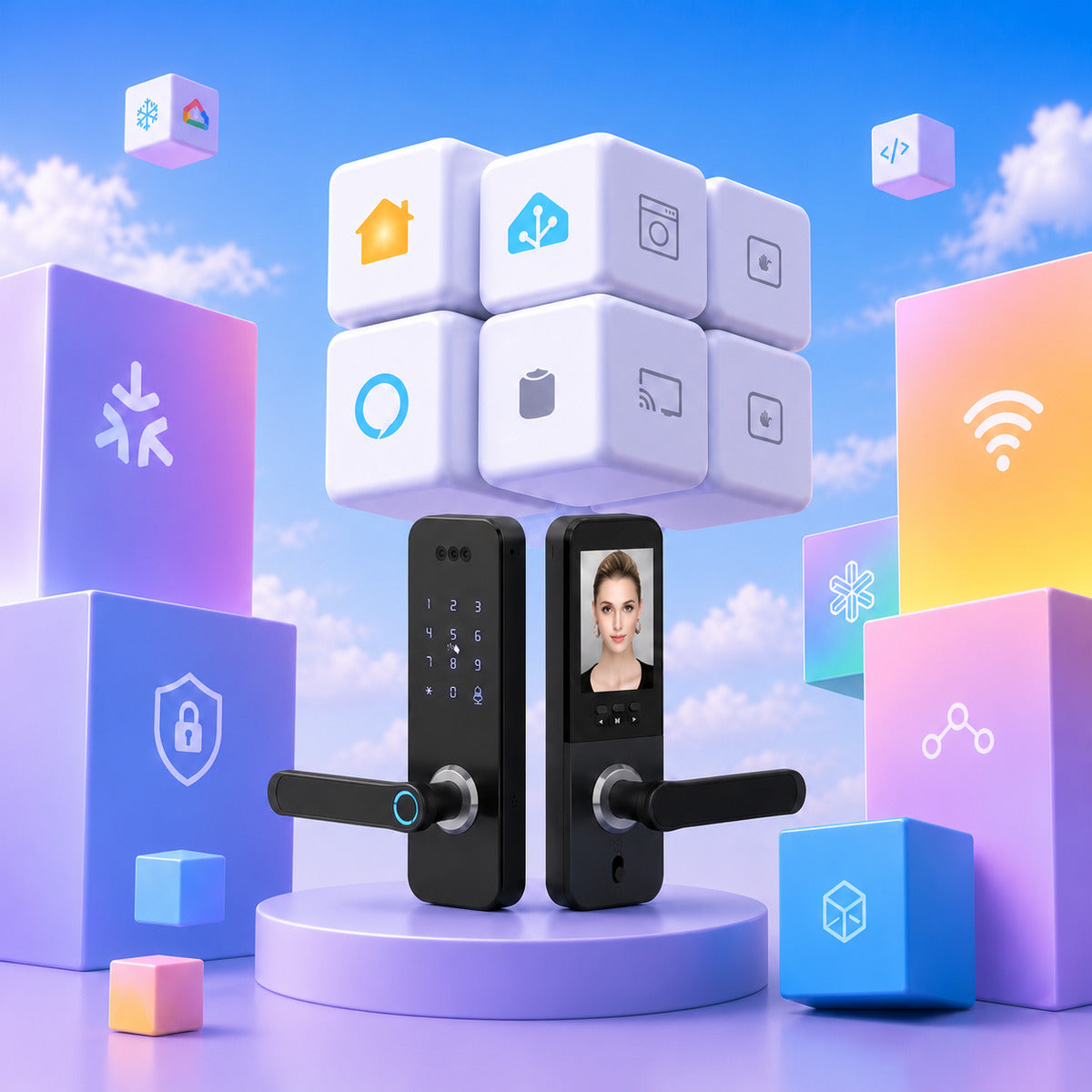 JINK Door Lock H25 — standardized 1x1 media