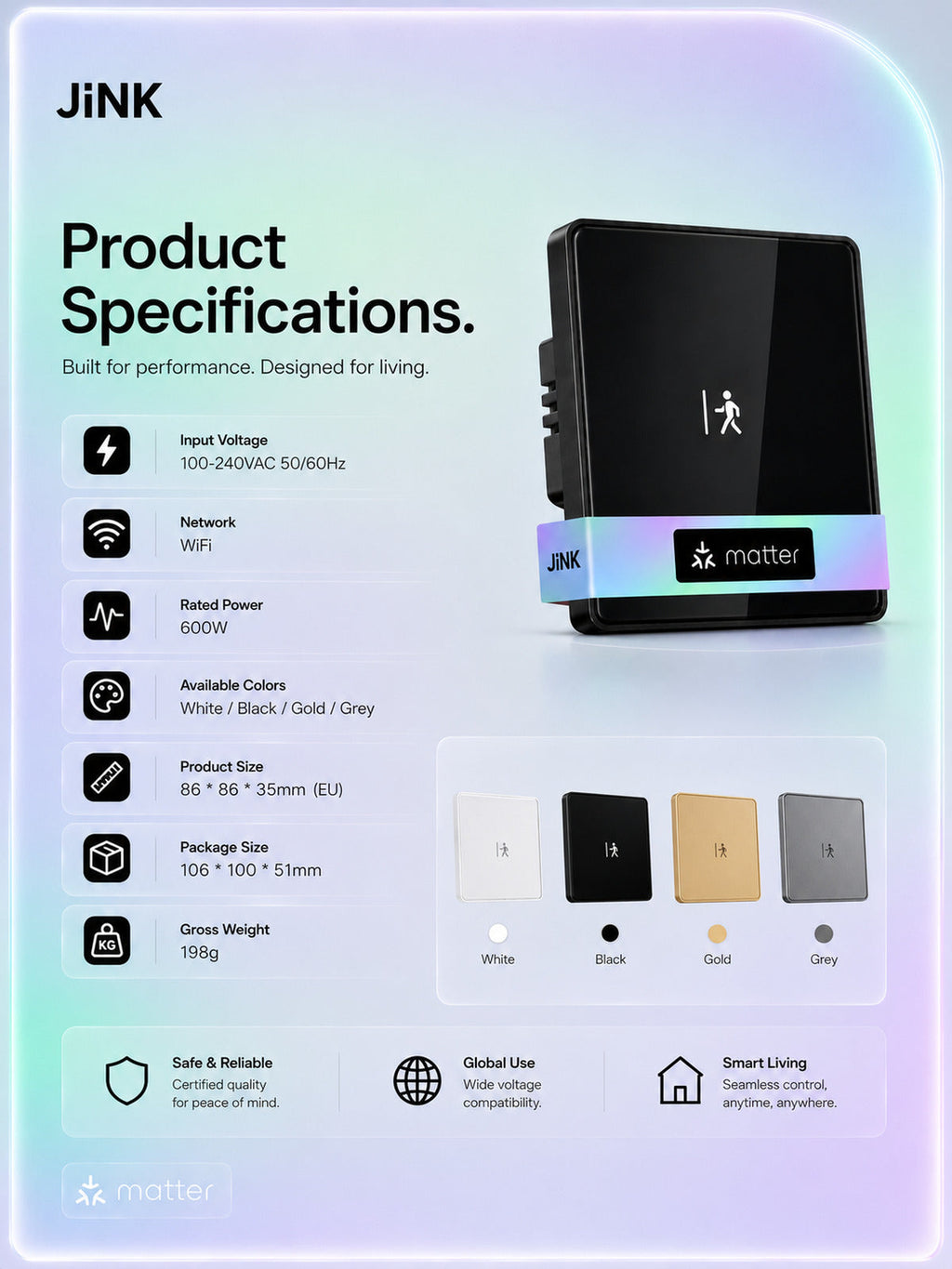 JINK Switch 2.5D Neo — standardized 3x4 media