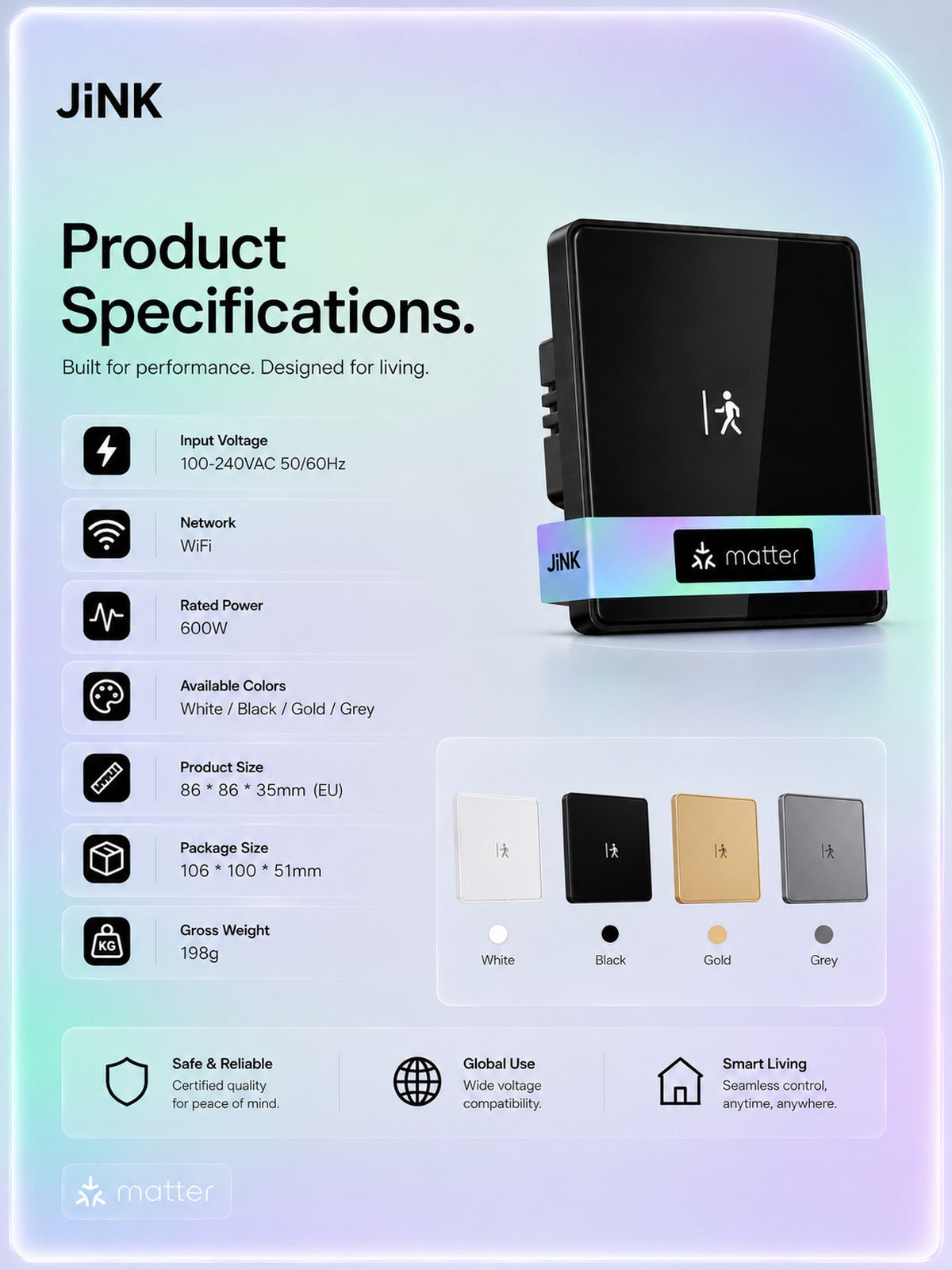 JINK Switch 2.5D Neo — standardized 3x4 media