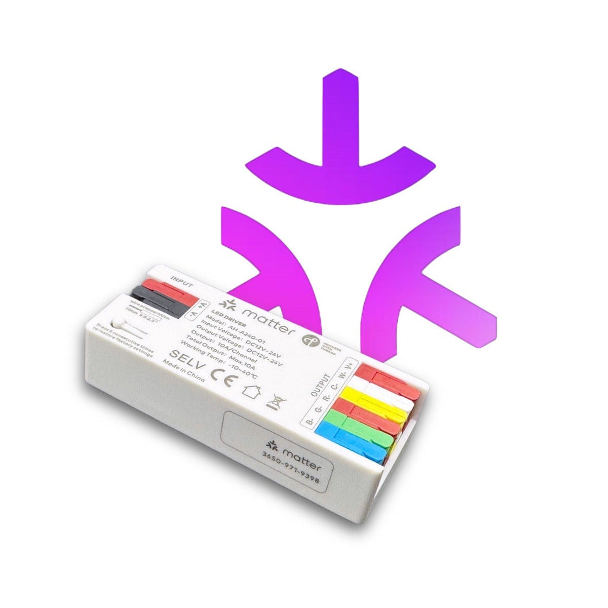 JINK Flux DC RGBCW — Smart Lighting Driver — standardized 1x1 media