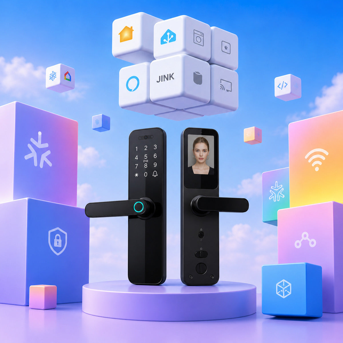 JINK Door Lock H37 — standardized 1x1 media