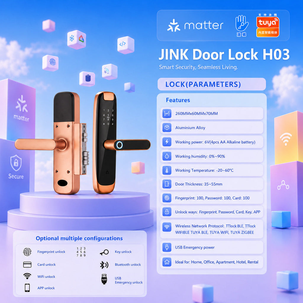 JINK Door Lock H03 — standardized 1x1 media