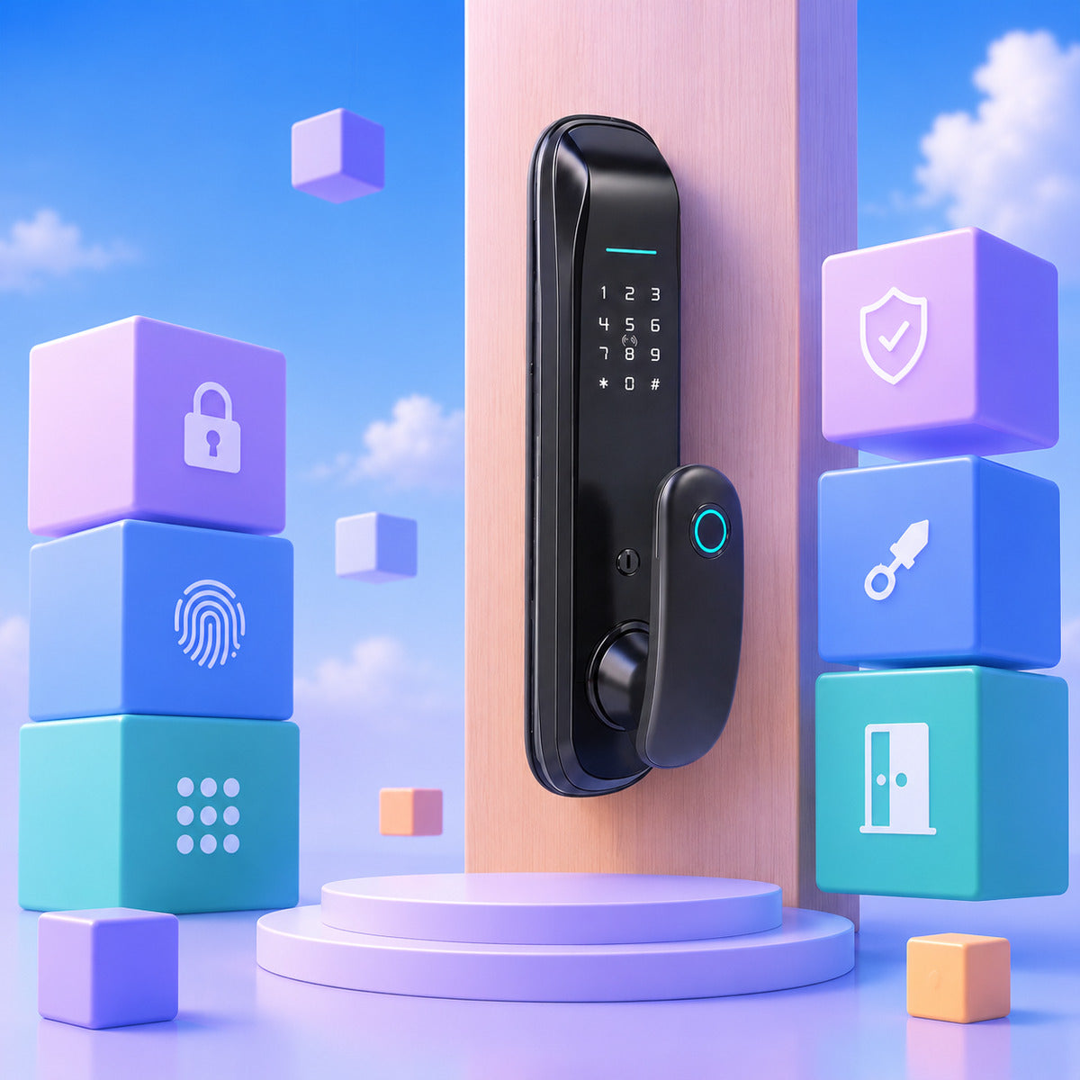 JINK Door Lock H16 — standardized 1x1 media