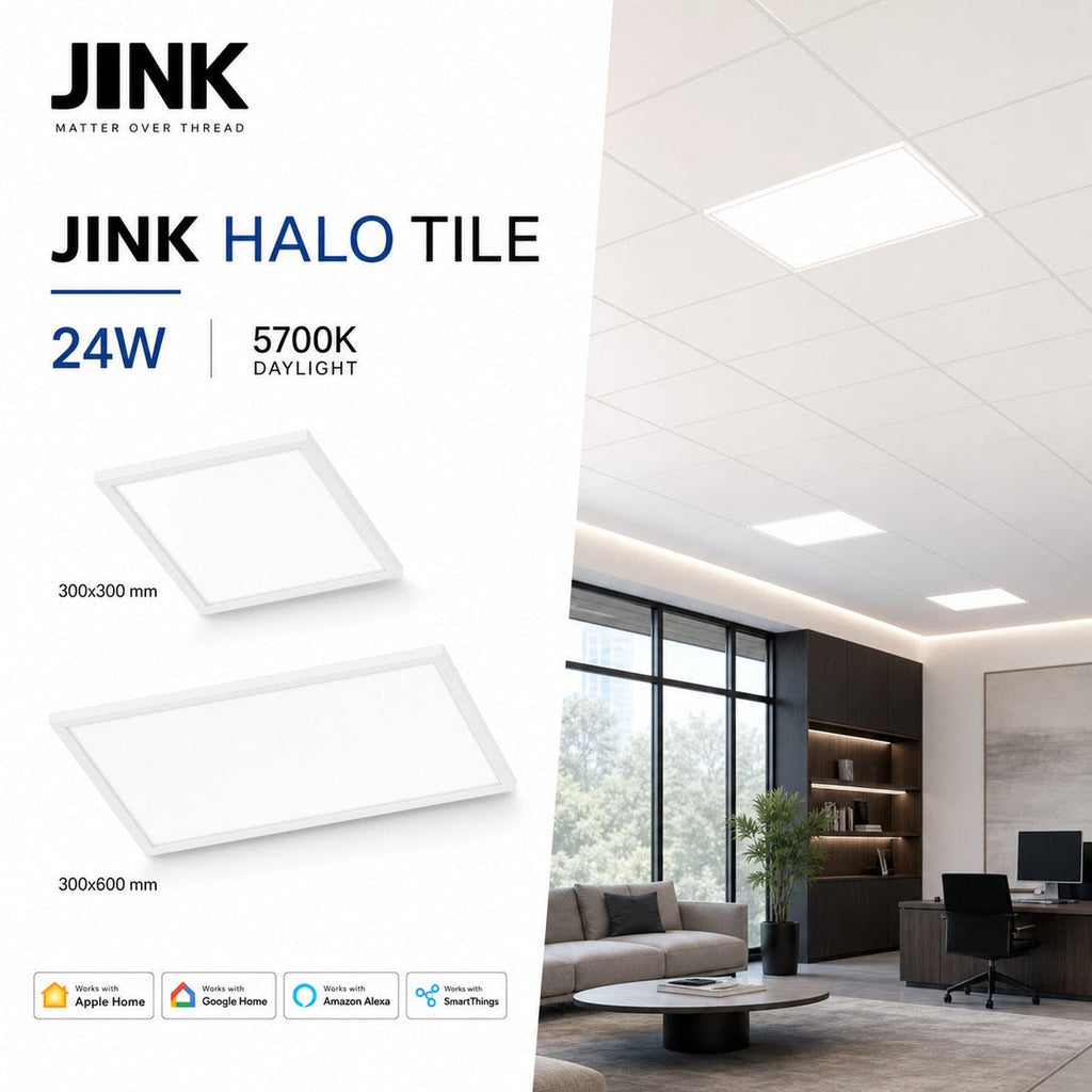 JINK Halo Tile Matter comprehensive hero — standardized 1x1 media