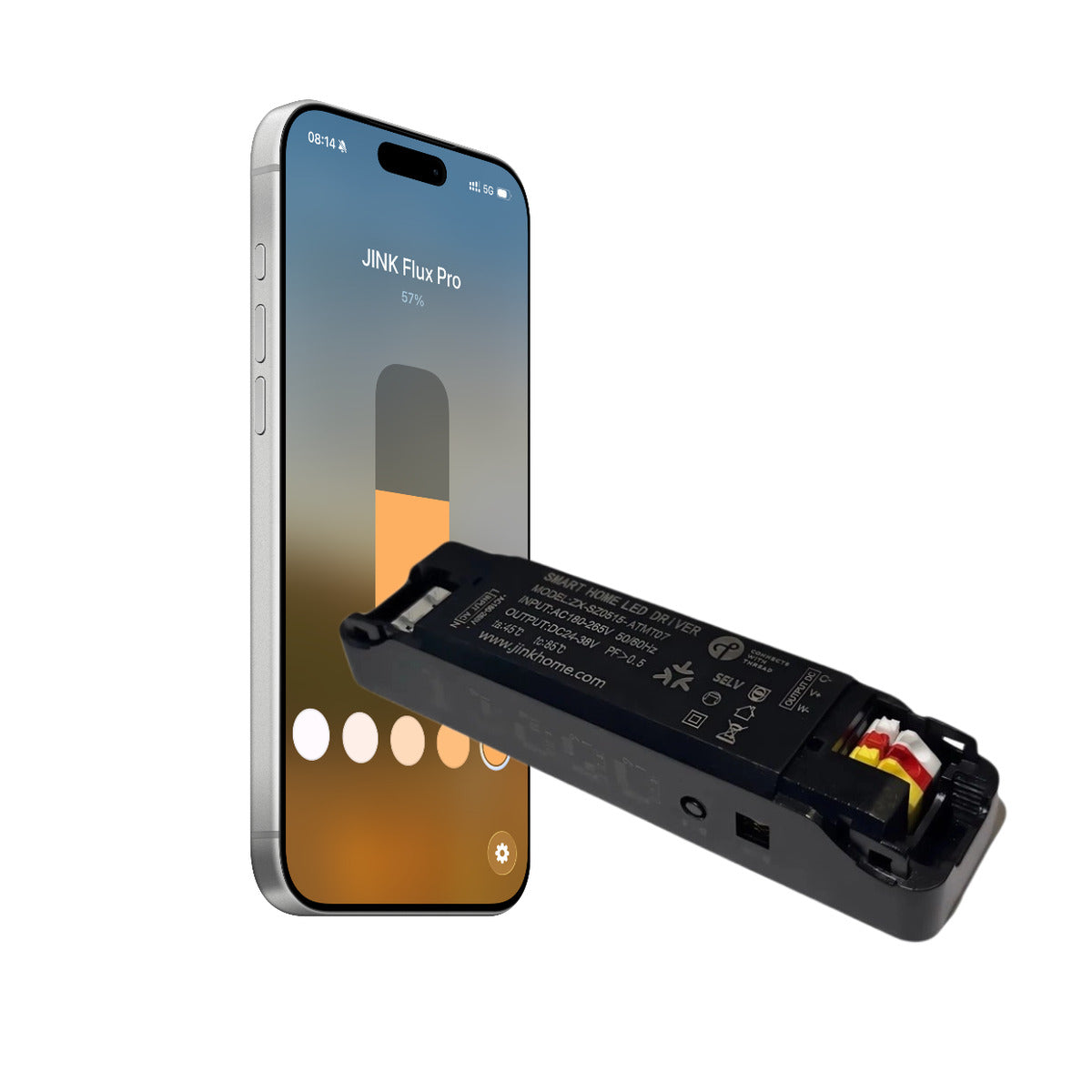 JINK Flux Pro — Matter Smart Lighting Driver — standardized 1x1 media