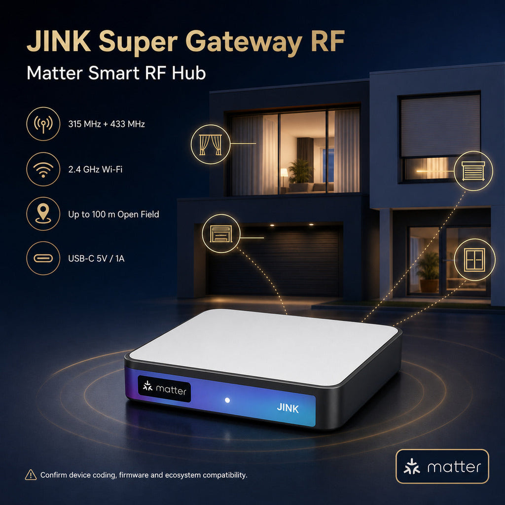 JINK Super Gateway RF Matter scene — standardized 1x1 media