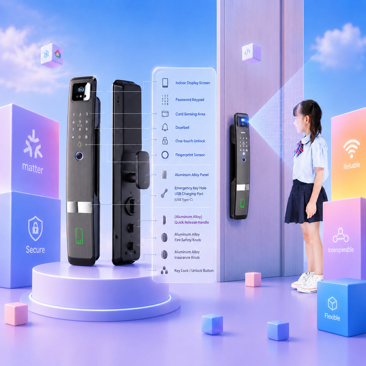 JINK Door Lock H20 — standardized 1x1 media