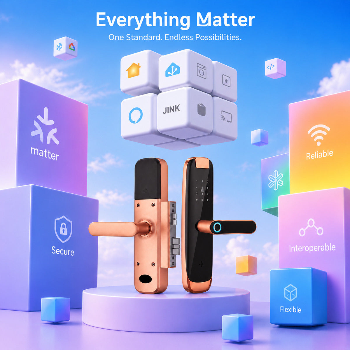 JINK Door Lock H03 — standardized 1x1 media
