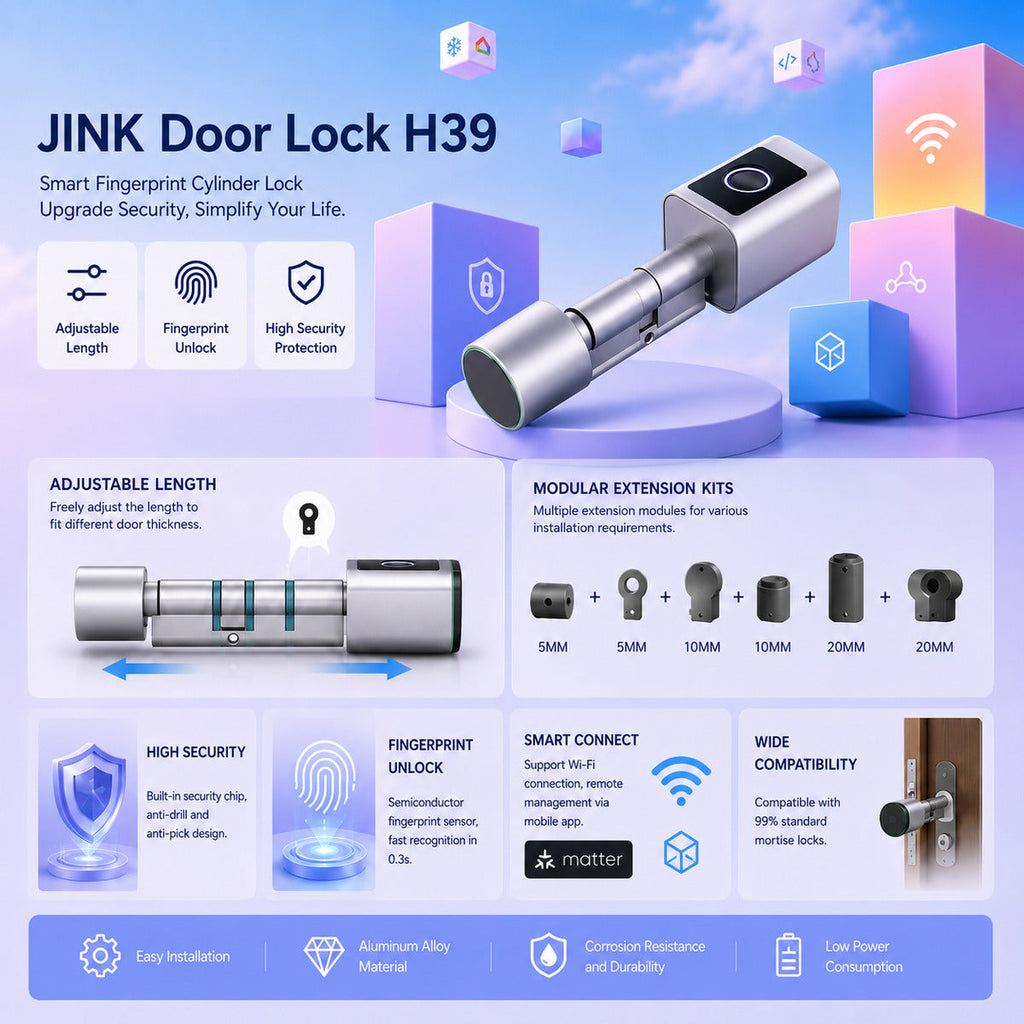 JINK Door Lock H39 — standardized 1x1 media