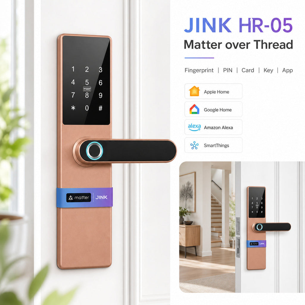 JINK HR-05 Matter over Thread smart door lock integrated product and platform main image — standardized 1x1 media