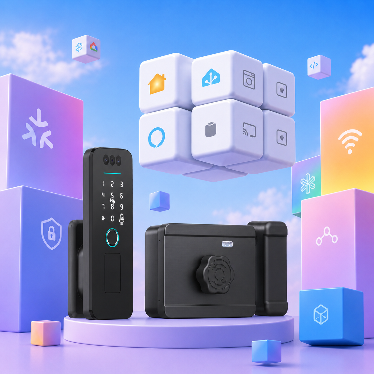 JINK Door Lock Apartment5-3D