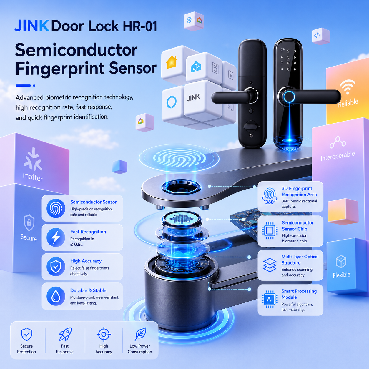 JINK Door Lock HR-01