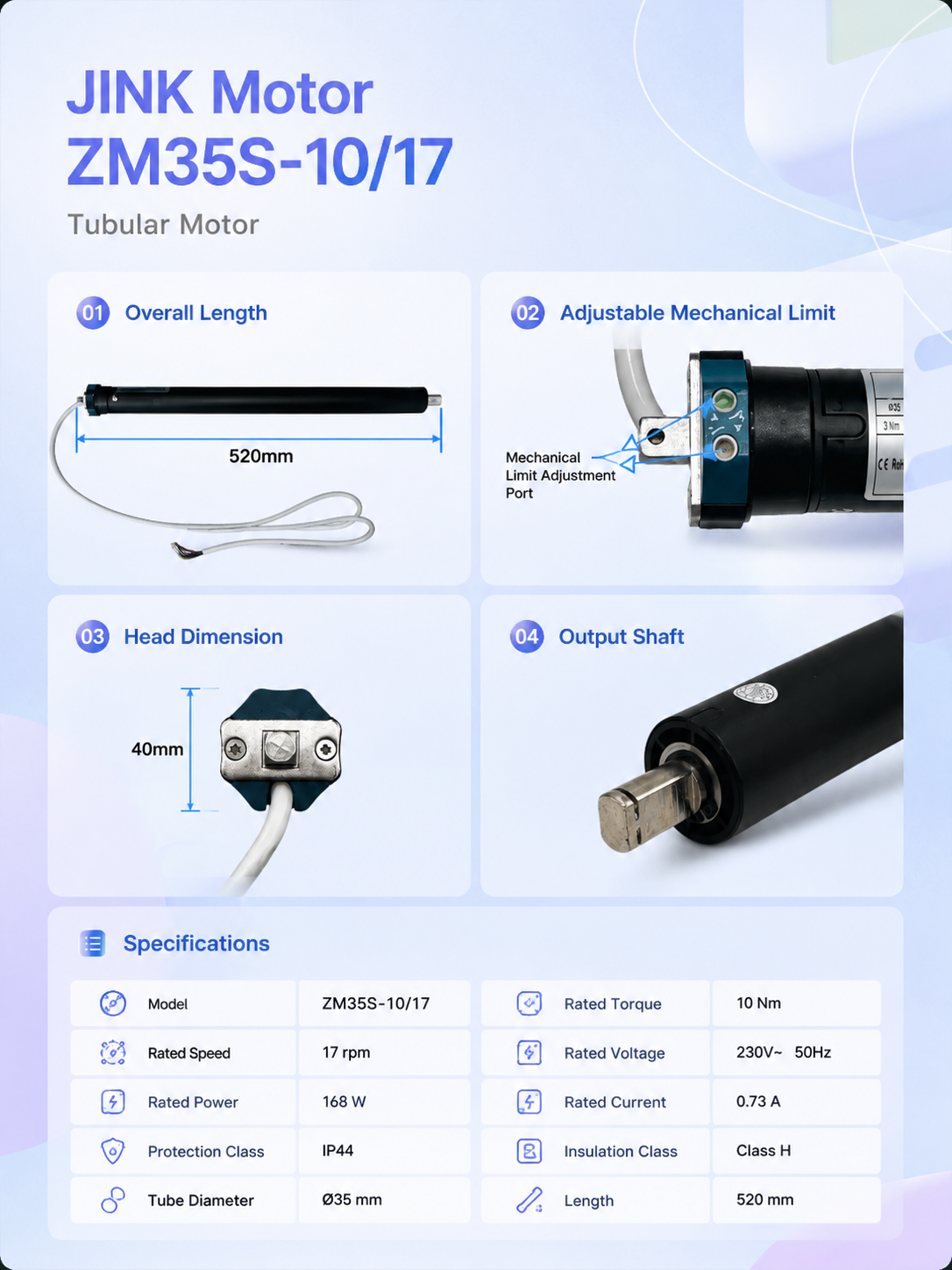 JINK Motor ZM35S-10/17