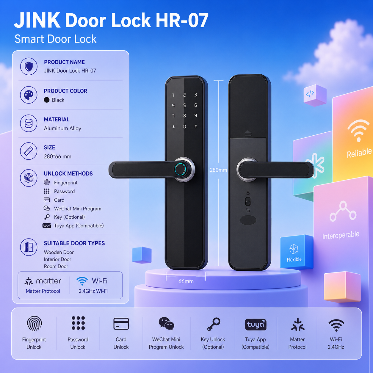 JINK Door Lock HR-07
