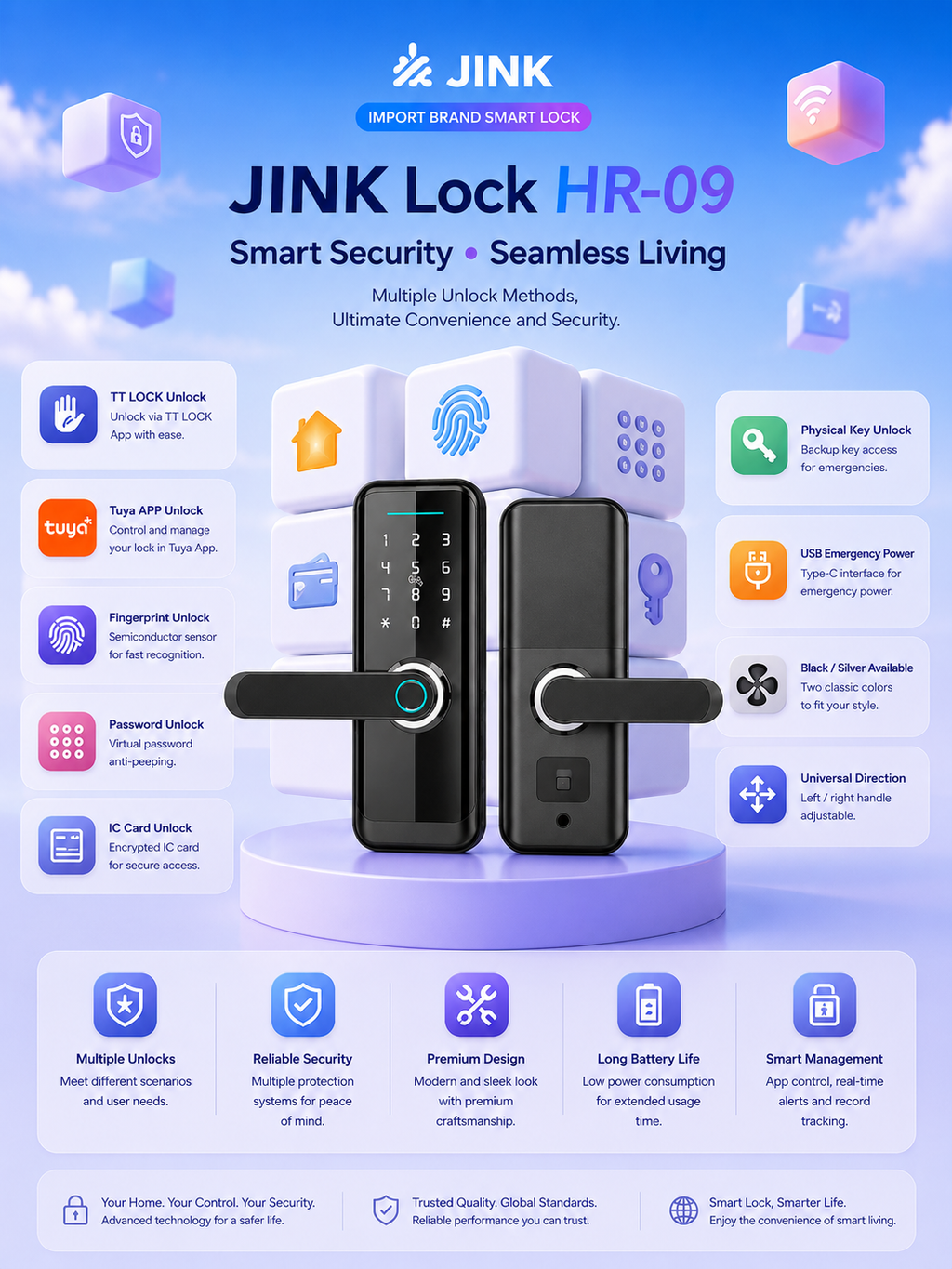 JINK Door Lock HR-09