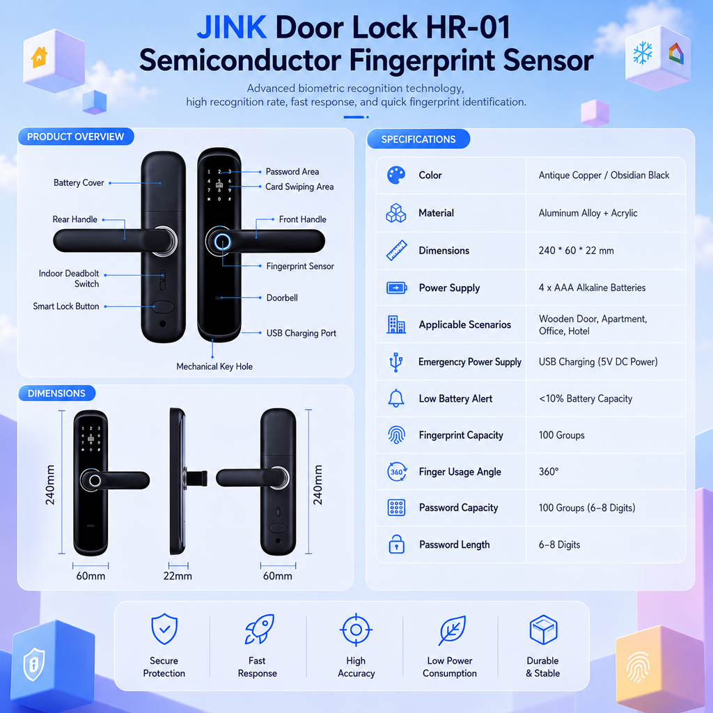 JINK Door Lock HR-01