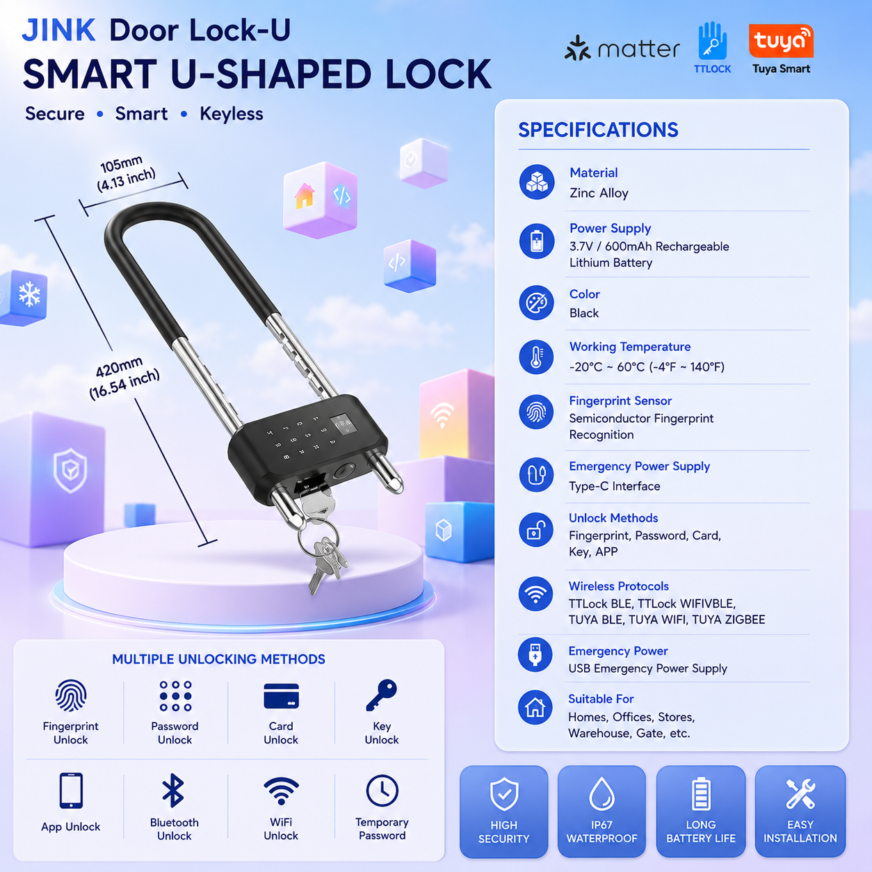 JINK DOOR LOCK-U