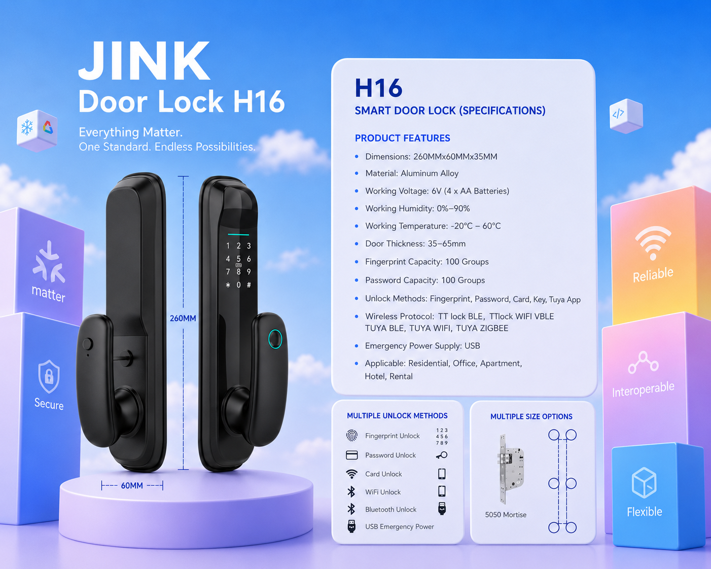 JINk Door Lock H16