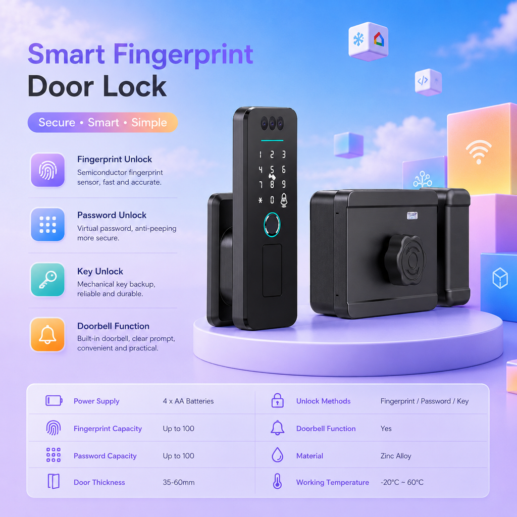 JINK Door Lock Apartment5-3D