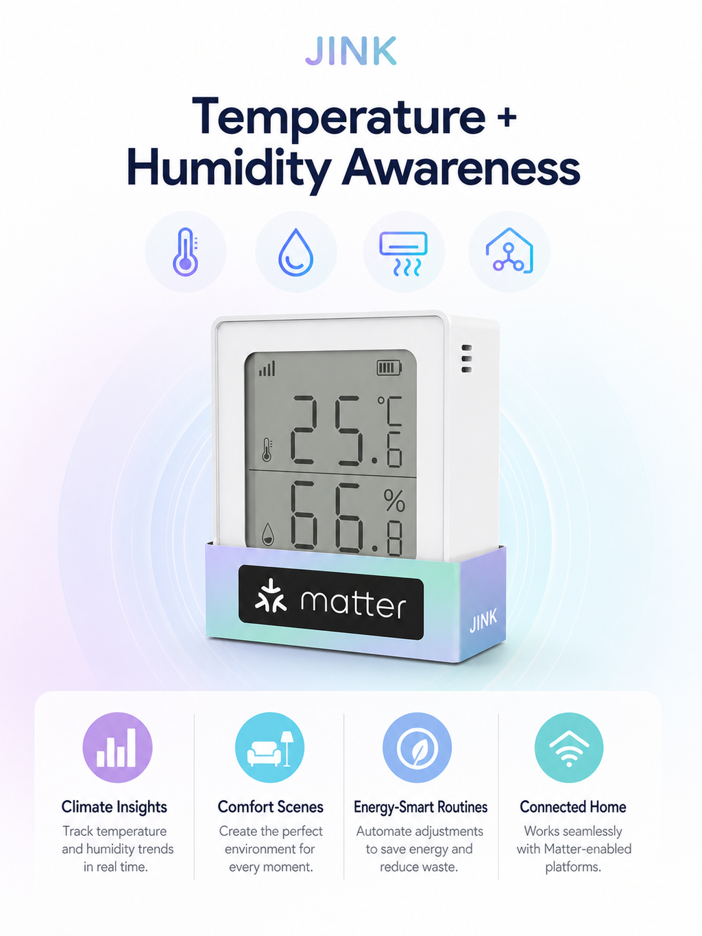 JINK Climate Sensor temperature humidity benefits