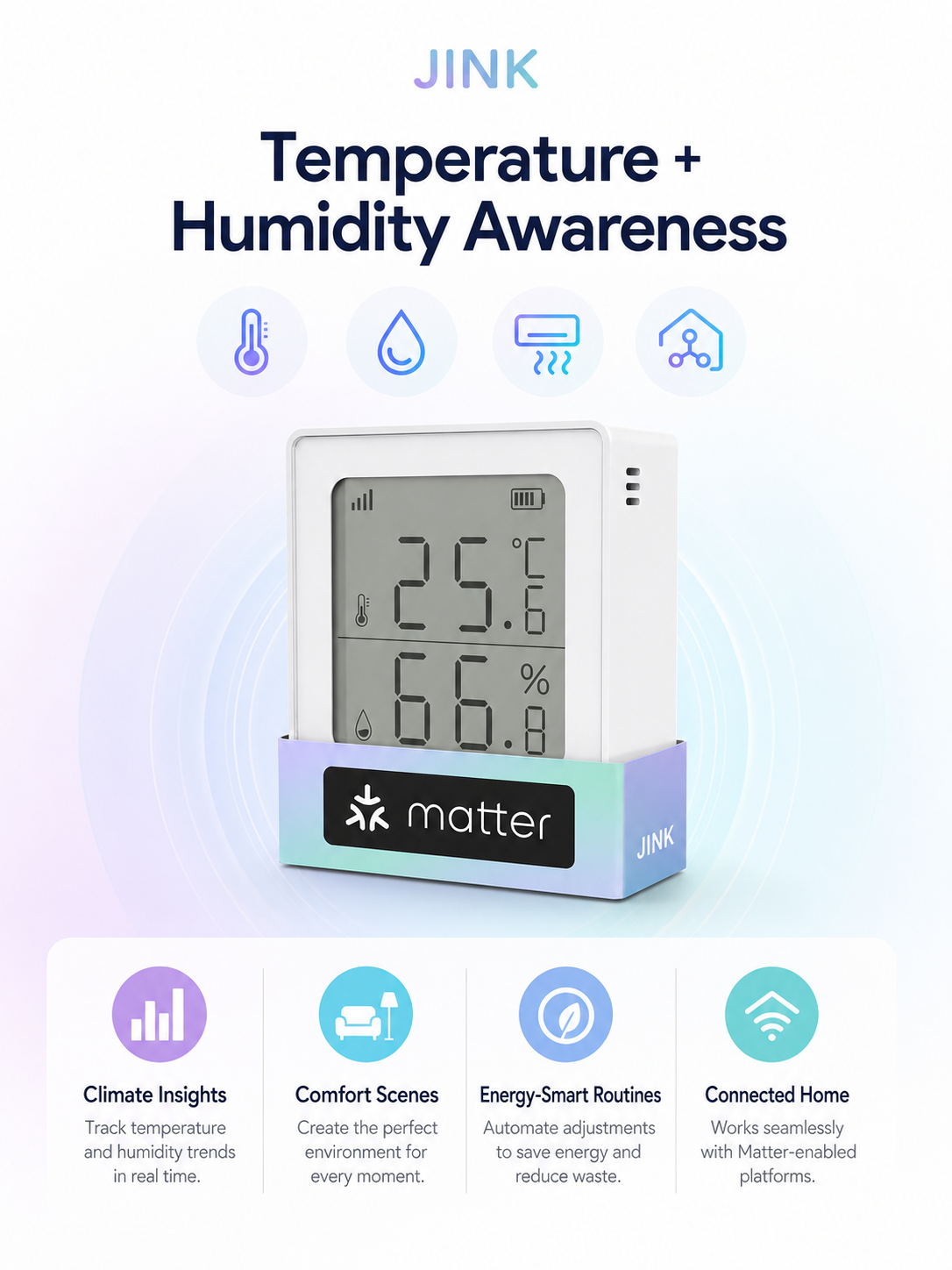 JINK Climate Sensor temperature humidity benefits