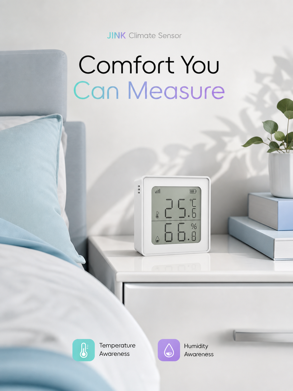 JINK Climate Sensor comfort lifestyle scene