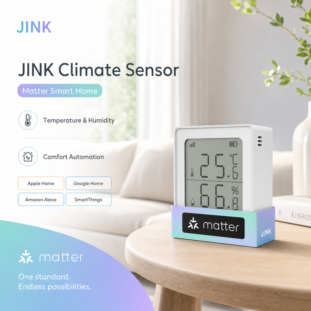 JINK Climate Sensor Matter smart home hero