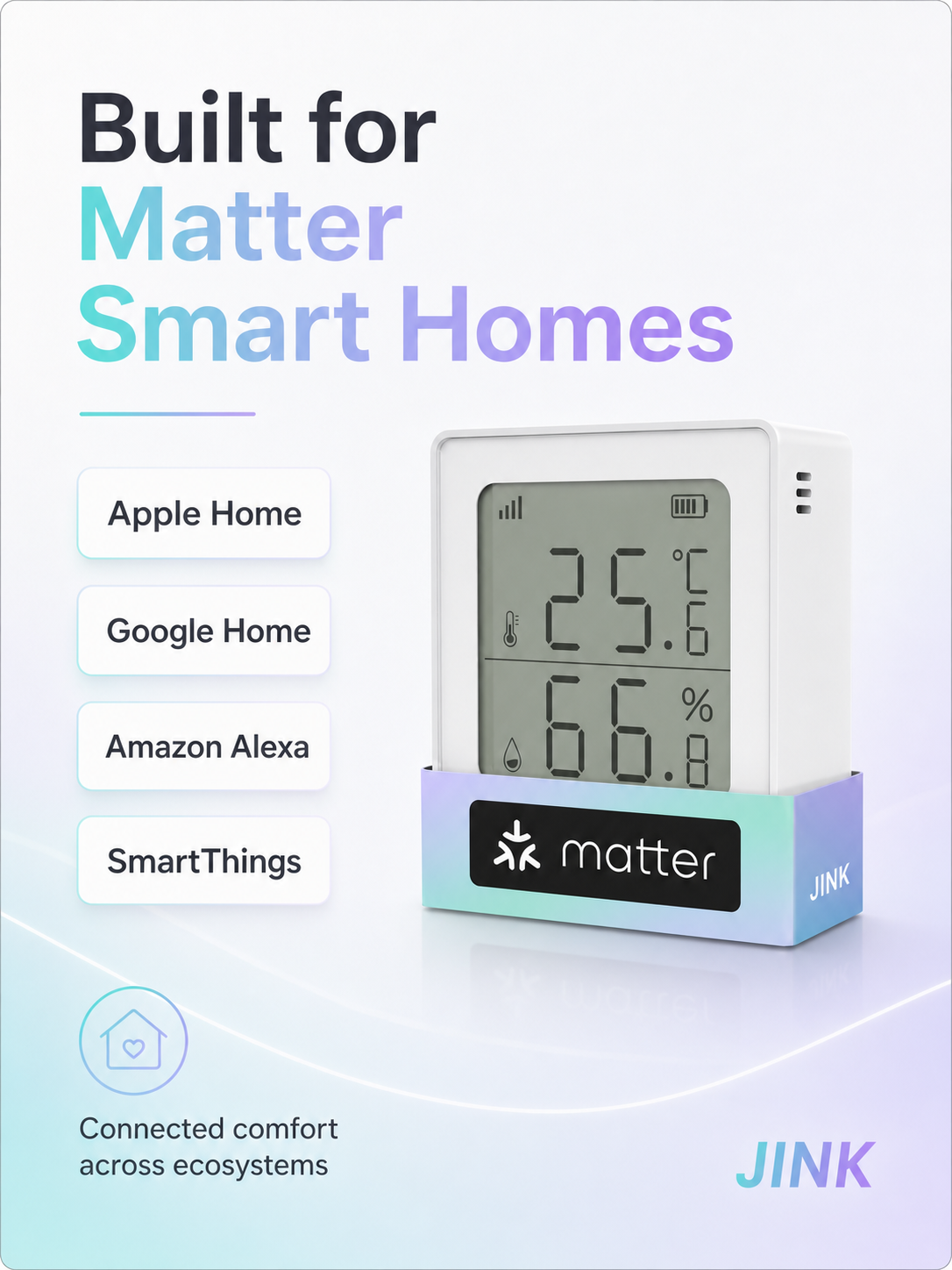 JINK Climate Sensor Matter ecosystem compatibility