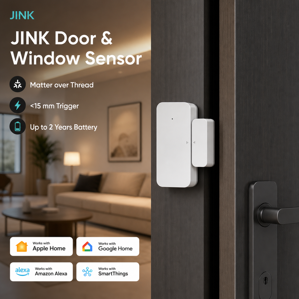 JINK Door and Window Sensor Matter over Thread smart home hero