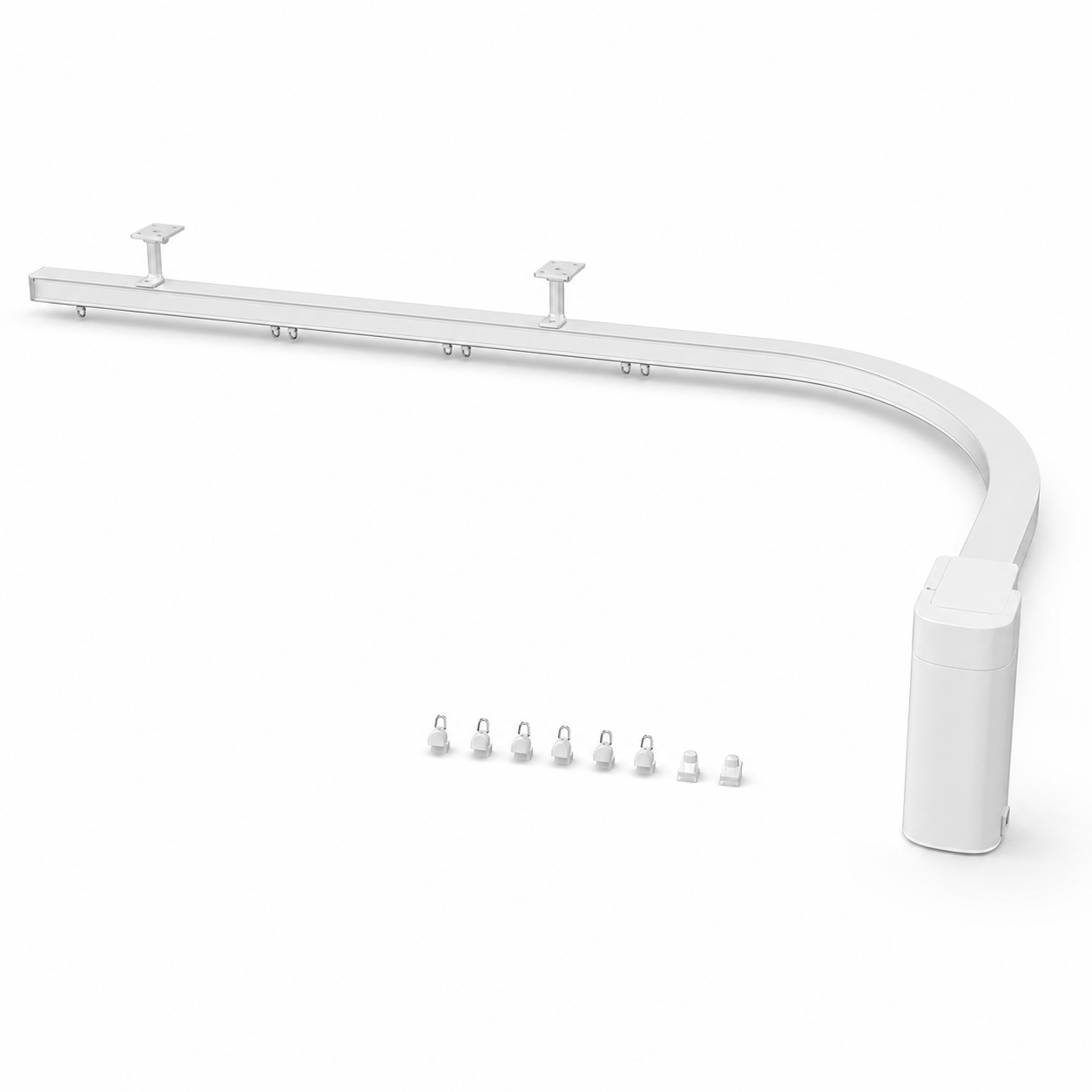 JINK Glide electric curtain track system on a pure white background