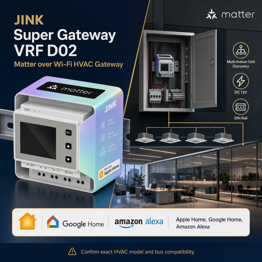 JINK Super Gateway VRF Matter HVAC scene