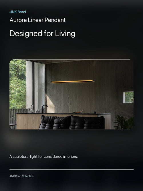 JINK Bond Aurora Linear Pendant in a modern interior
