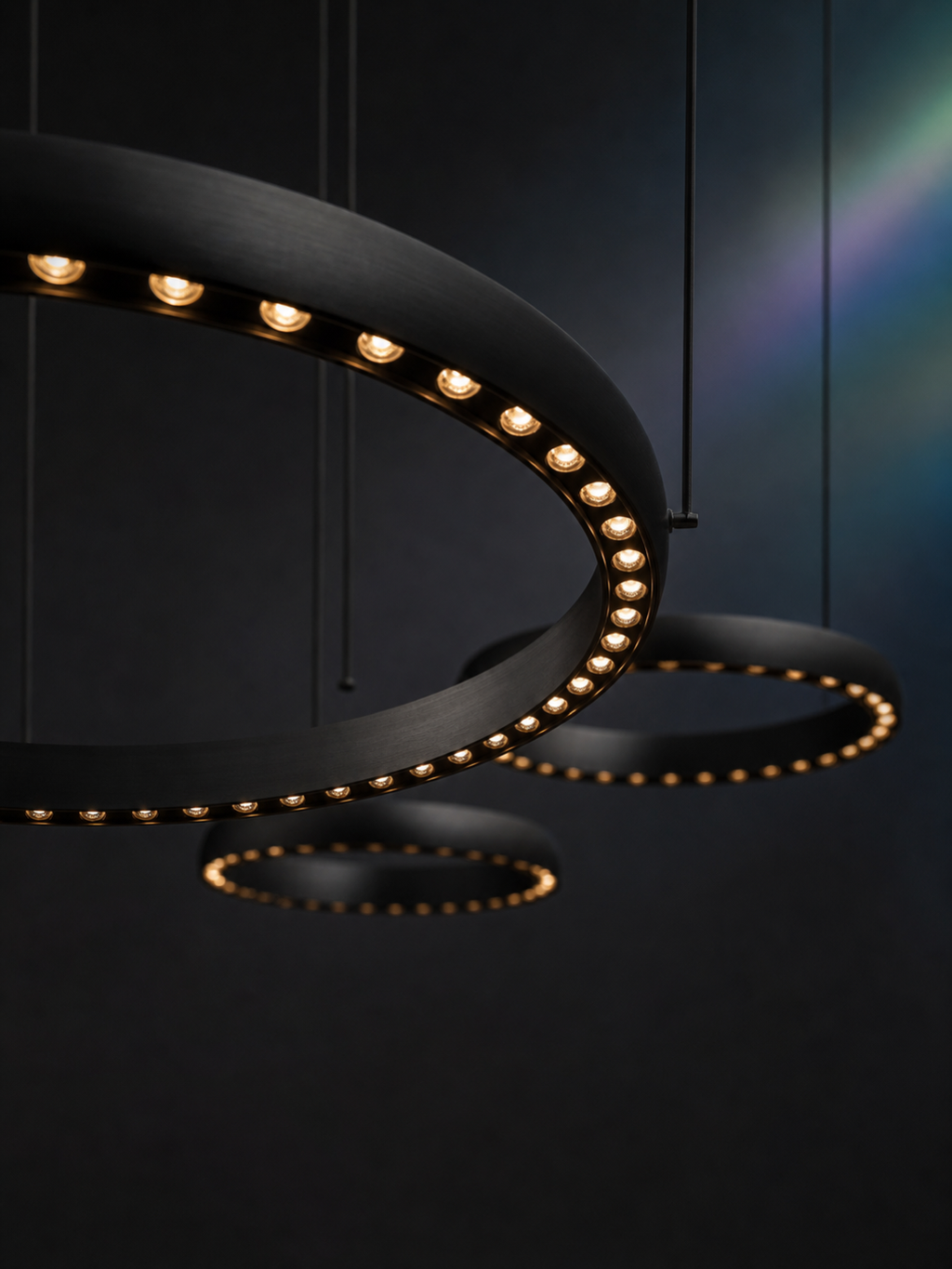 JINK Bond Cartier Three-Ring Pendant optical and material detail