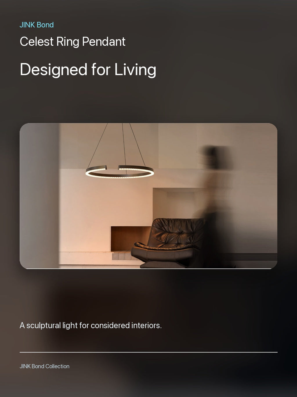 JINK Bond Celest Ring Pendant in a modern interior